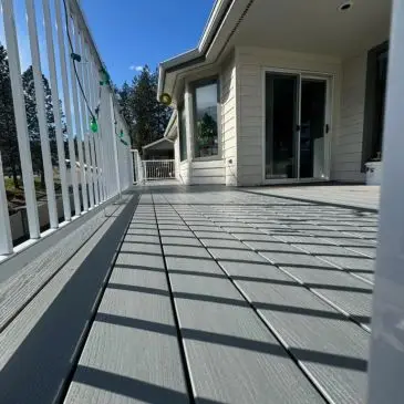 Home exterior with new deck