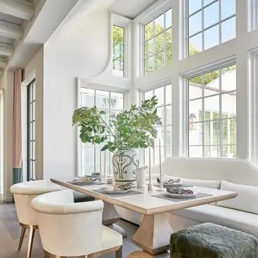 New energy-efficient windows on a family home