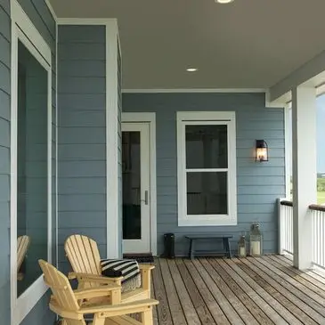 Fresh siding installation